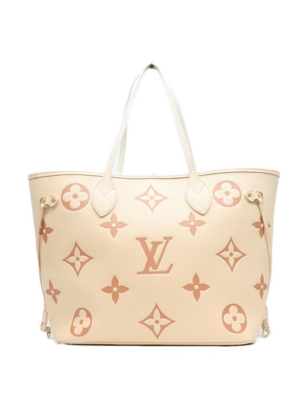 Louis Vuitton Empreinte Cream Rose Trianon Neverfull MM Tote Bag
